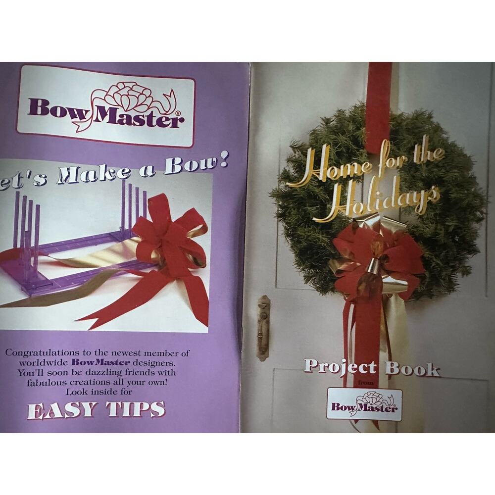 BowMaster Bow Maker Kit w VHS Instruction Video Book Ribbon Tool Craft Set - Picture 4 of 8